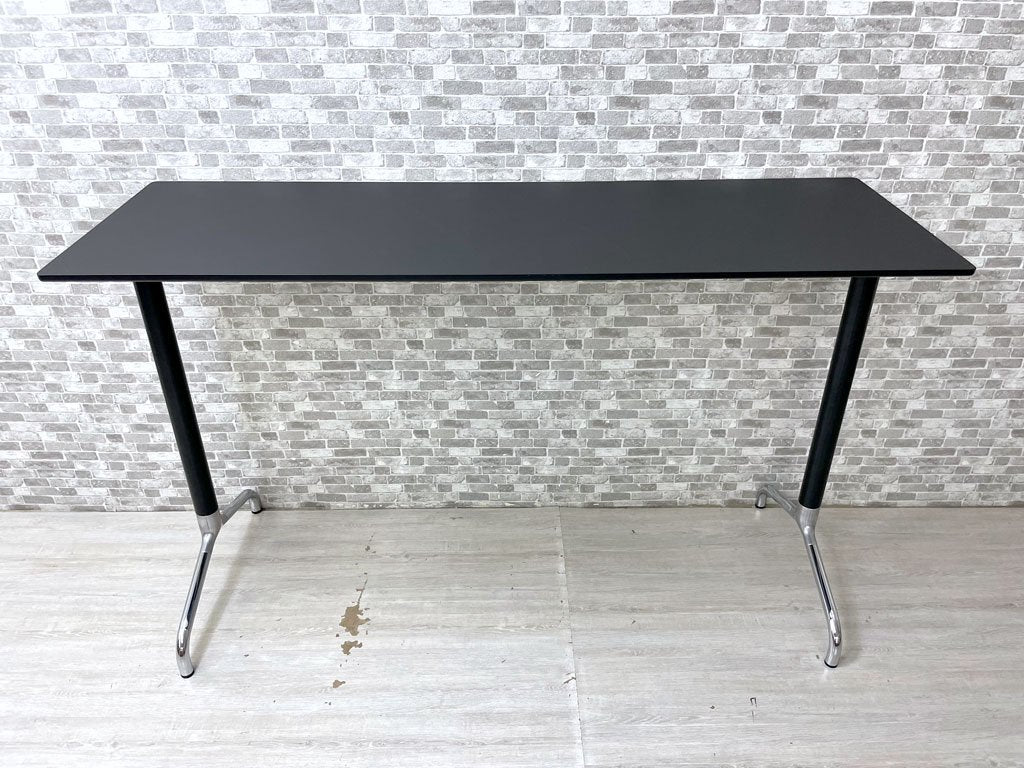 ラナス・ラディウス RANDERS＋RANIUS A/S カウンターテーブル スタンディングデスク ラミネート天板 スチールレッグ ブラック 高さ110cm 北欧 ダニッシュモダン ●