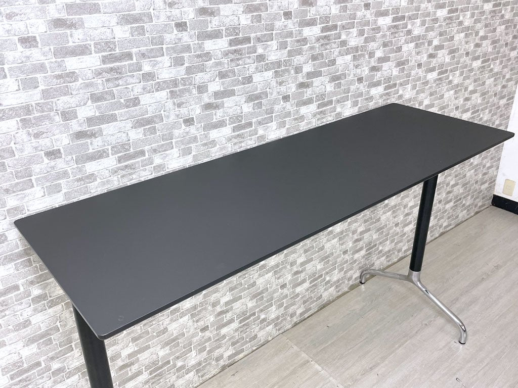 ラナス・ラディウス RANDERS＋RANIUS A/S カウンターテーブル スタンディングデスク ラミネート天板 スチールレッグ ブラック 高さ110cm 北欧 ダニッシュモダン ●