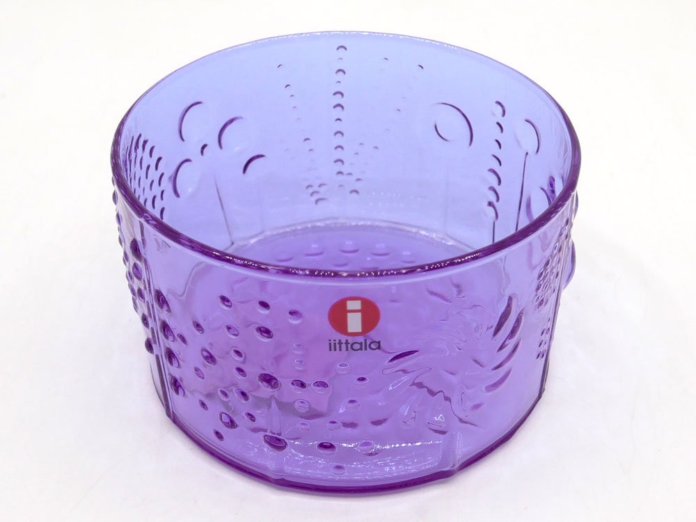 イッタラ iittala フローラ Flora ボウル Φ8cm アメジスト オイバ・トイッカ Oiva Toikka スコープ Scope別注 廃番 希少 北欧食器 フィンランド C ●