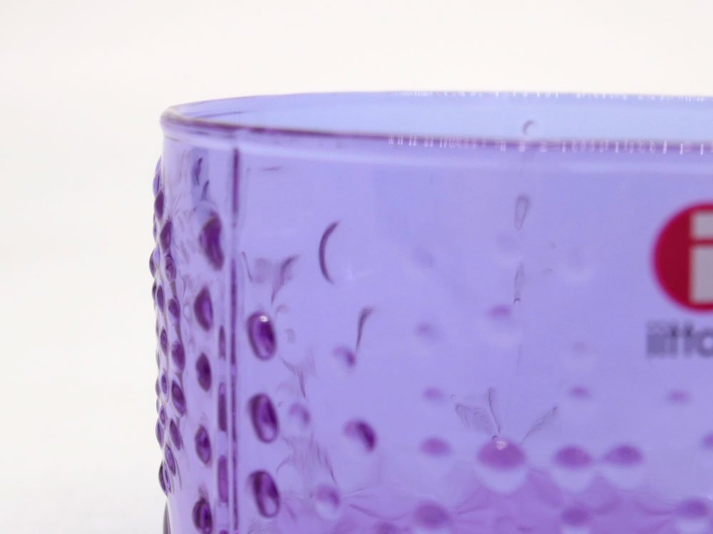 イッタラ iittala フローラ Flora ボウル Φ8cm アメジスト オイバ・トイッカ Oiva Toikka スコープ Scope別注 廃番 希少 北欧食器 フィンランド C ●