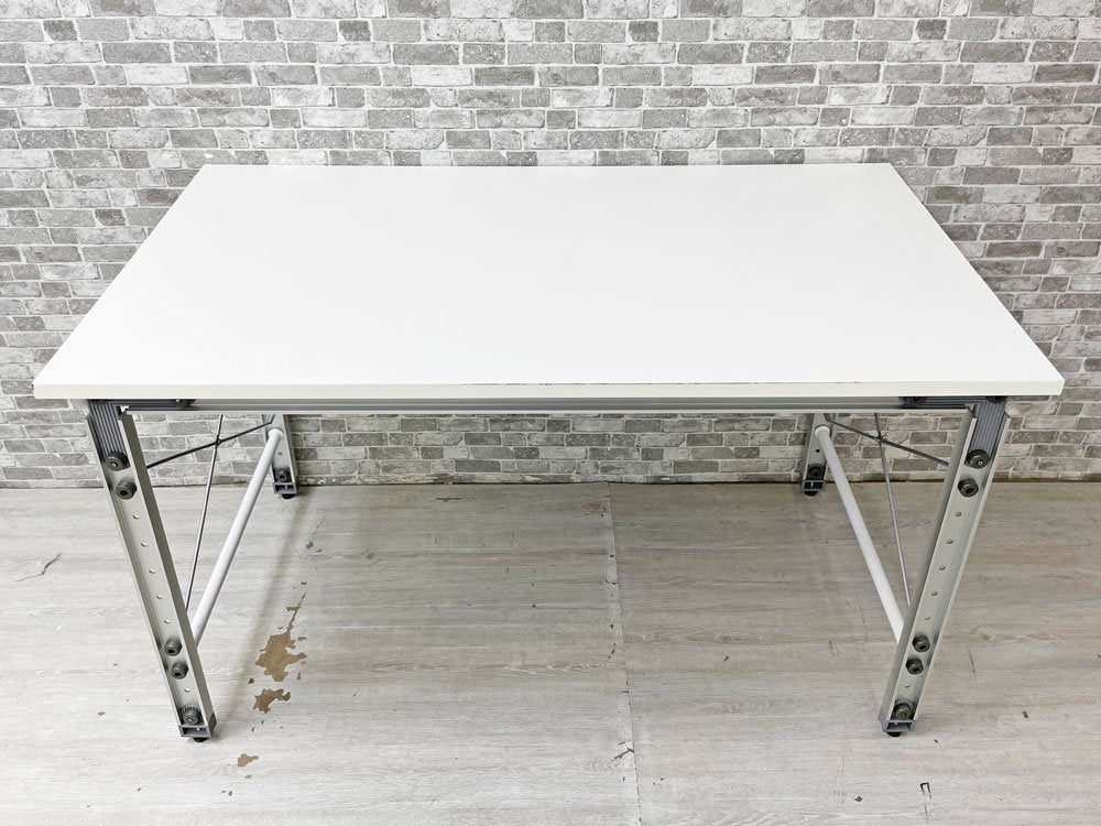 m-Do! i DESK COLOR Type オーダーメイド システムデスク ワークテーブル 作業台 W120cm メラミン化粧板 アルミフレーム 定価約7万円 ●