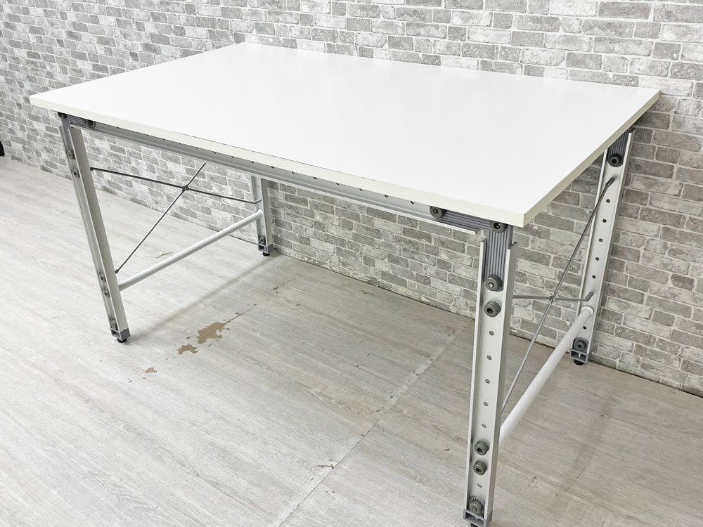 m-Do! i DESK COLOR Type オーダーメイド システムデスク ワークテーブル 作業台 W120cm メラミン化粧板 アルミフレーム 定価約7万円 ●