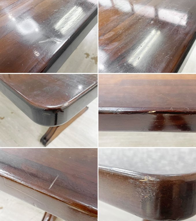 カリモク karimoku コロニアル ダイニングテーブル 食堂テーブル W210cm 大型 オールドカリモク カントリー クラシカルデザイン ●