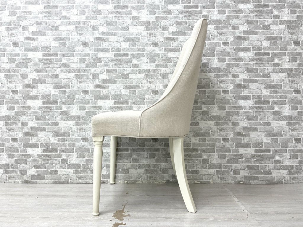 あずまや 東谷 クラッシーチェア Classy Chair ダイニングチェア ラバーウッド ファブリック ベージュ クラシカルデザイン CL-471BE 定価￥41,800- B ●