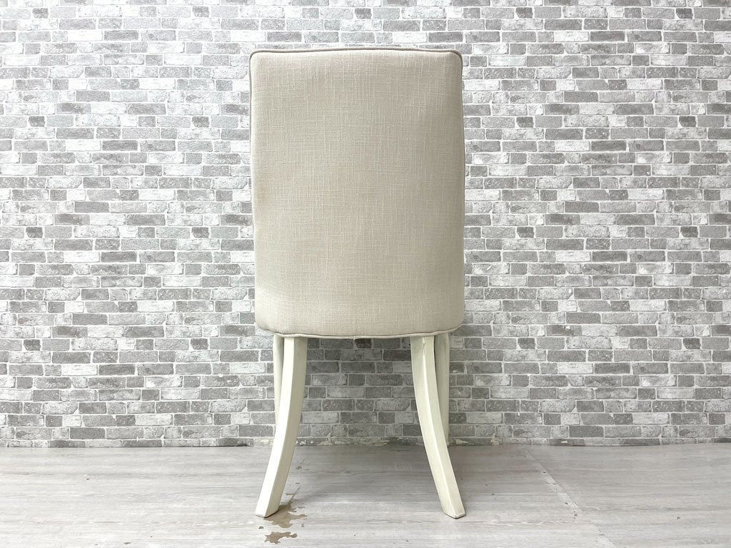 あずまや 東谷 クラッシーチェア Classy Chair ダイニングチェア ラバーウッド ファブリック ベージュ クラシカルデザイン CL-471BE 定価￥41,800- B ●