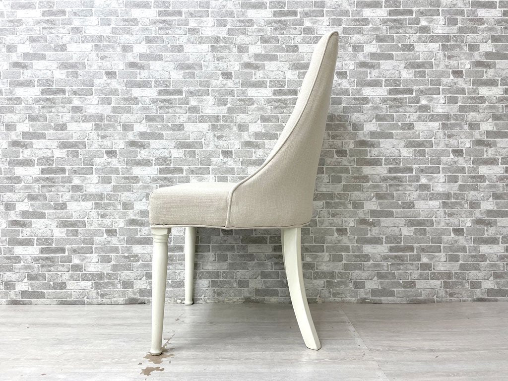 あずまや 東谷 クラッシーチェア Classy Chair ダイニングチェア ラバーウッド ファブリック ベージュ クラシカルデザイン CL-471BE 定価￥41,800- A ●