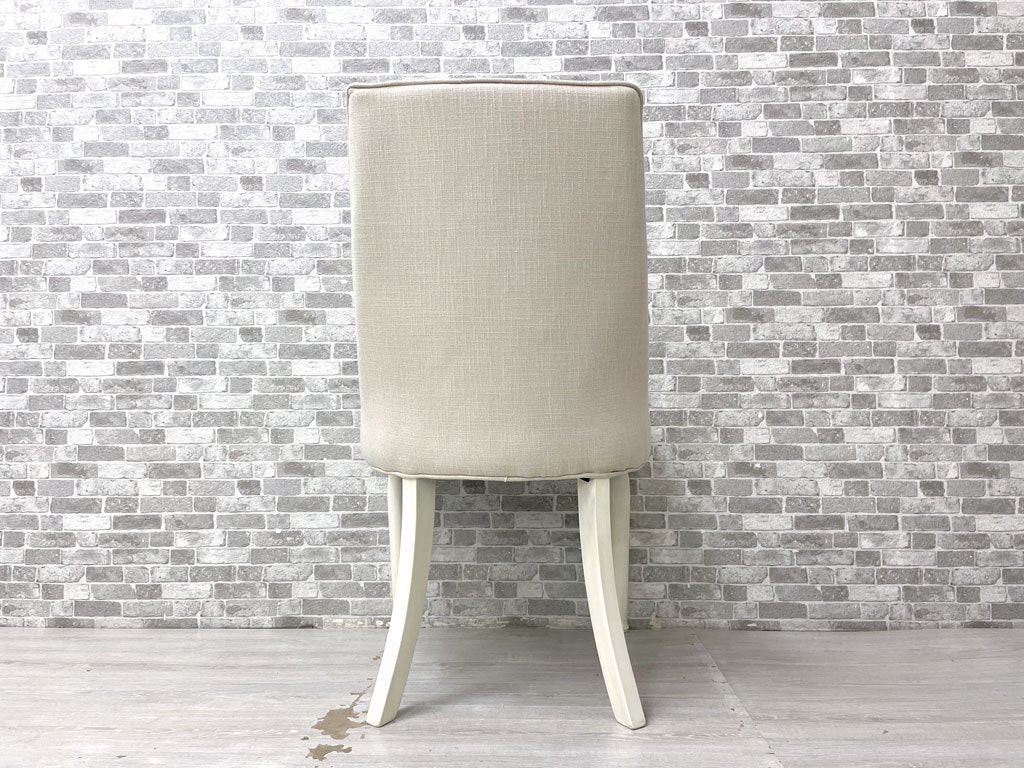 あずまや 東谷 クラッシーチェア Classy Chair ダイニングチェア ラバーウッド ファブリック ベージュ クラシカルデザイン CL-471BE 定価￥41,800- A ●