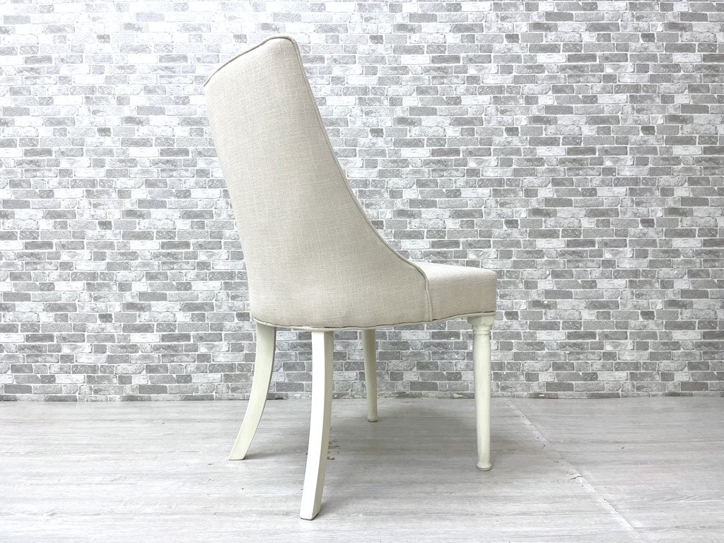 あずまや 東谷 クラッシーチェア Classy Chair ダイニングチェア ラバーウッド ファブリック ベージュ クラシカルデザイン CL-471BE 定価￥41,800- A ●
