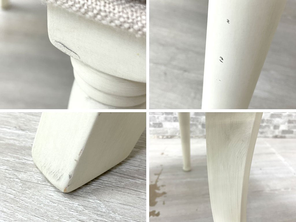 あずまや 東谷 クラッシーチェア Classy Chair ダイニングチェア ラバーウッド ファブリック ベージュ クラシカルデザイン CL-471BE 定価￥41,800- A ●