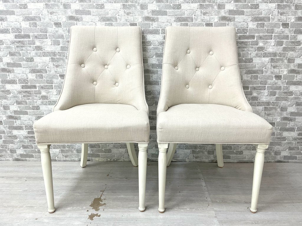 あずまや 東谷 クラッシーチェア Classy Chair ダイニングチェア ラバーウッド ファブリック ベージュ クラシカルデザイン CL-471BE 定価￥41,800- A ●