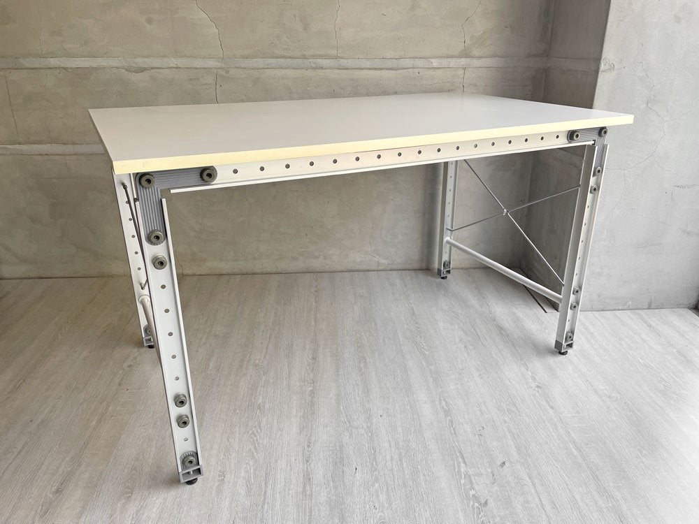 m-Do! i DESK COLOR Type オーダーメイド システムデスク ワークテーブル 作業台 W120cm メラミン化粧板 アルミフレーム 定価約7万円 ♪