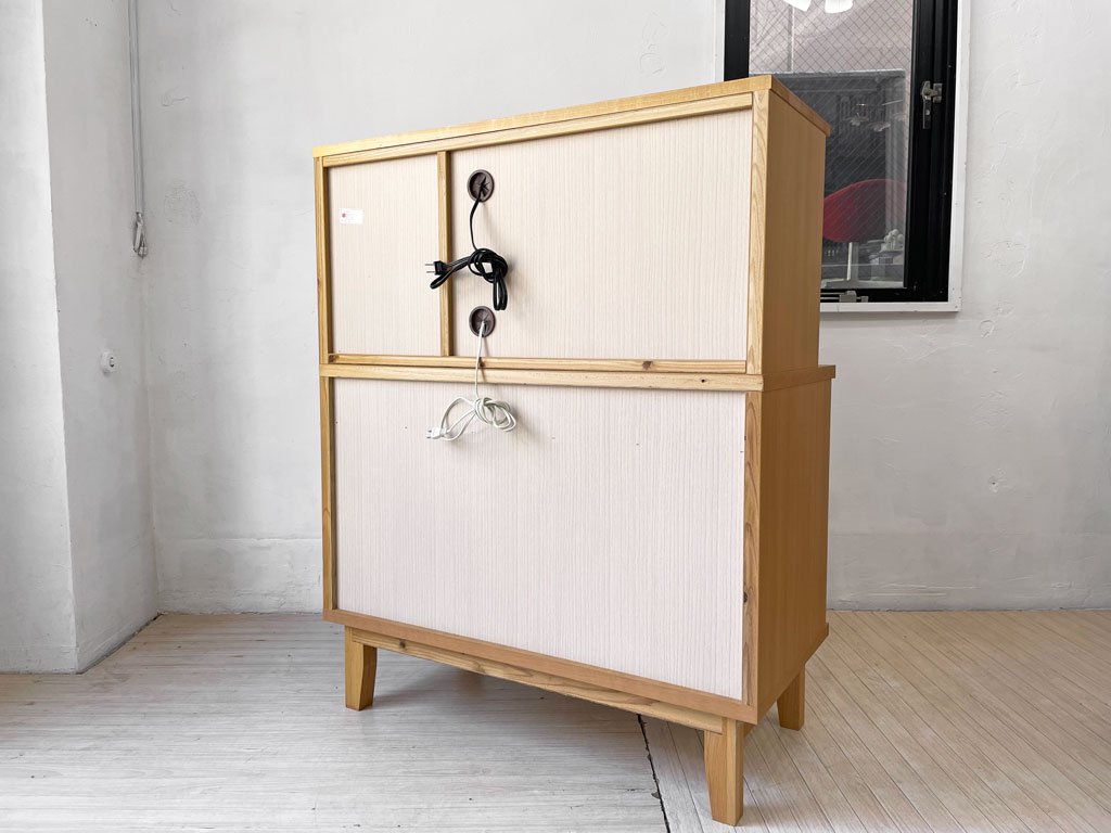 岡製作所 大川家具 モニカ ライティングビューロー デスク アルダー無垢材 W90cm 参考価格:142,000円★