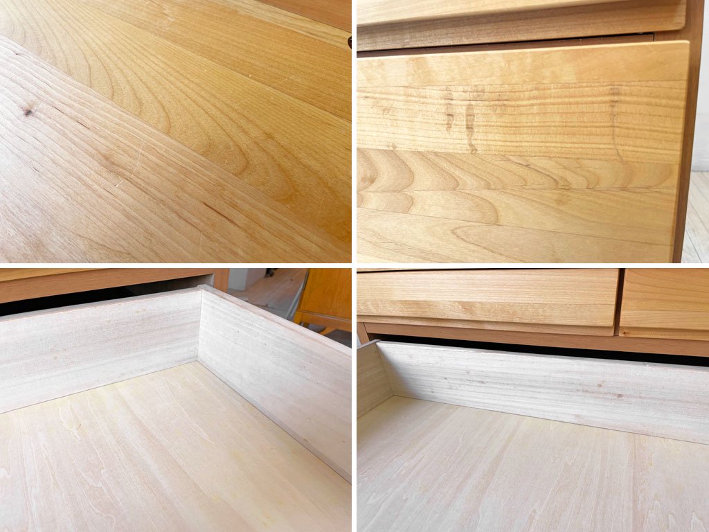 岡製作所 大川家具 モニカ ライティングビューロー デスク アルダー無垢材 W90cm 参考価格:142,000円★