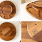 ディグスメド DIGSMED レイジースーザン Lazy Susan チーク材 回転トレイ ガラスディッシュ8個付 Φ40cm デンマーク 北欧ビンテージ ◎