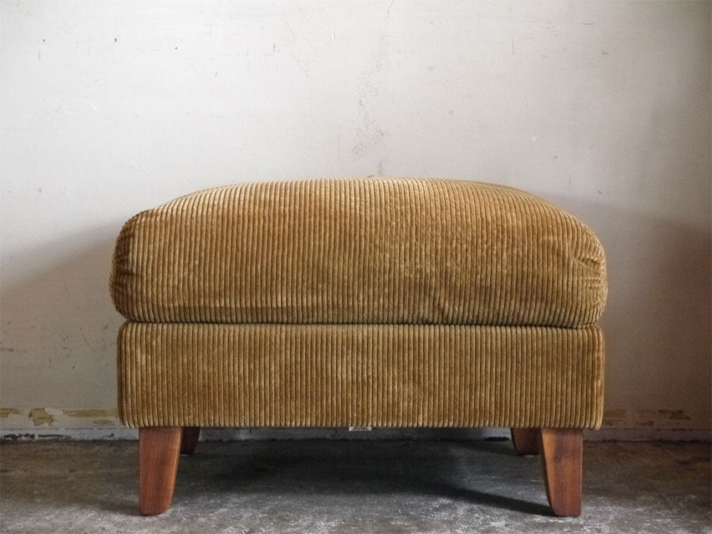 トラックファニチャー TRUCK FURNITURE エフケーソファ オットマン FK SOFA OTTOMAN コーデュロイ F-21 GREEN ウォールナット無垢材 ■