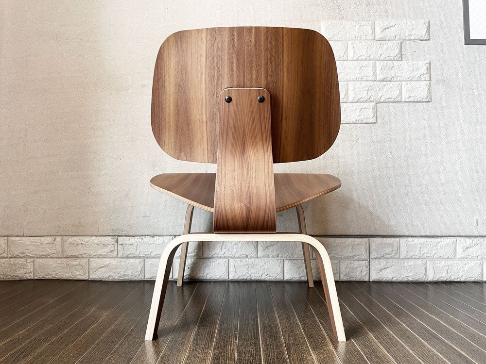 ハーマンミラー Herman Miller プライウッドラウンジチェア LCW ウッドレッグ ウォールナット C&R イームズ ミッドセンチュリー ◎