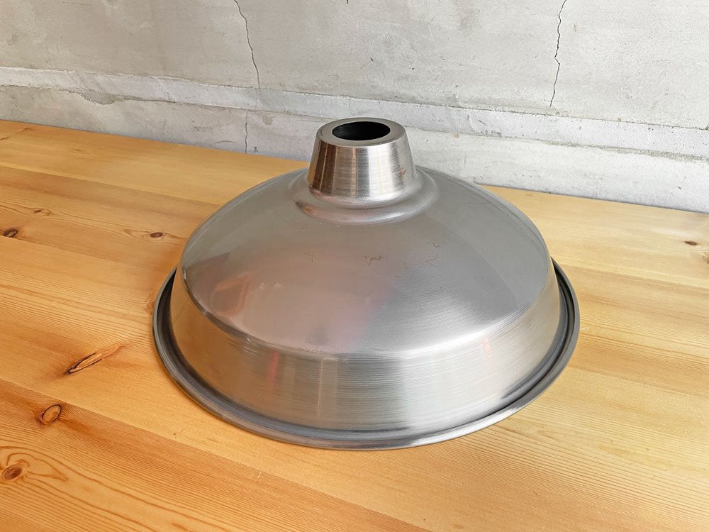 パシフィックファニチャーサービス P.F.S 14" LAMP SHADE Brushed Steel ホーロー オリジナルカラー インダストリアル♪