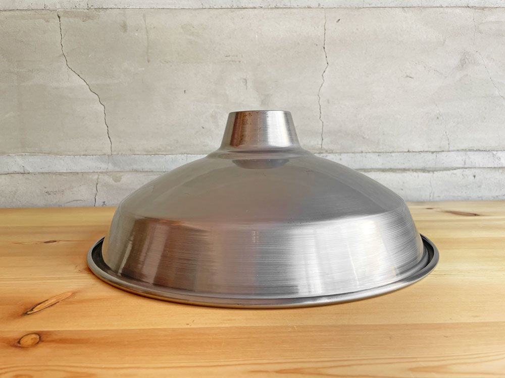 パシフィックファニチャーサービス P.F.S 14" LAMP SHADE Brushed Steel ホーロー オリジナルカラー インダストリアル♪