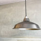 パシフィックファニチャーサービス P.F.S 14" LAMP SHADE Brushed Steel ソケット＆コード ホーロー ペンダントライト オリジナルカラー インダストリアル ♪