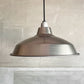 パシフィックファニチャーサービス P.F.S 14" LAMP SHADE Brushed Steel ソケット＆コード ホーロー ペンダントライト オリジナルカラー インダストリアル ♪