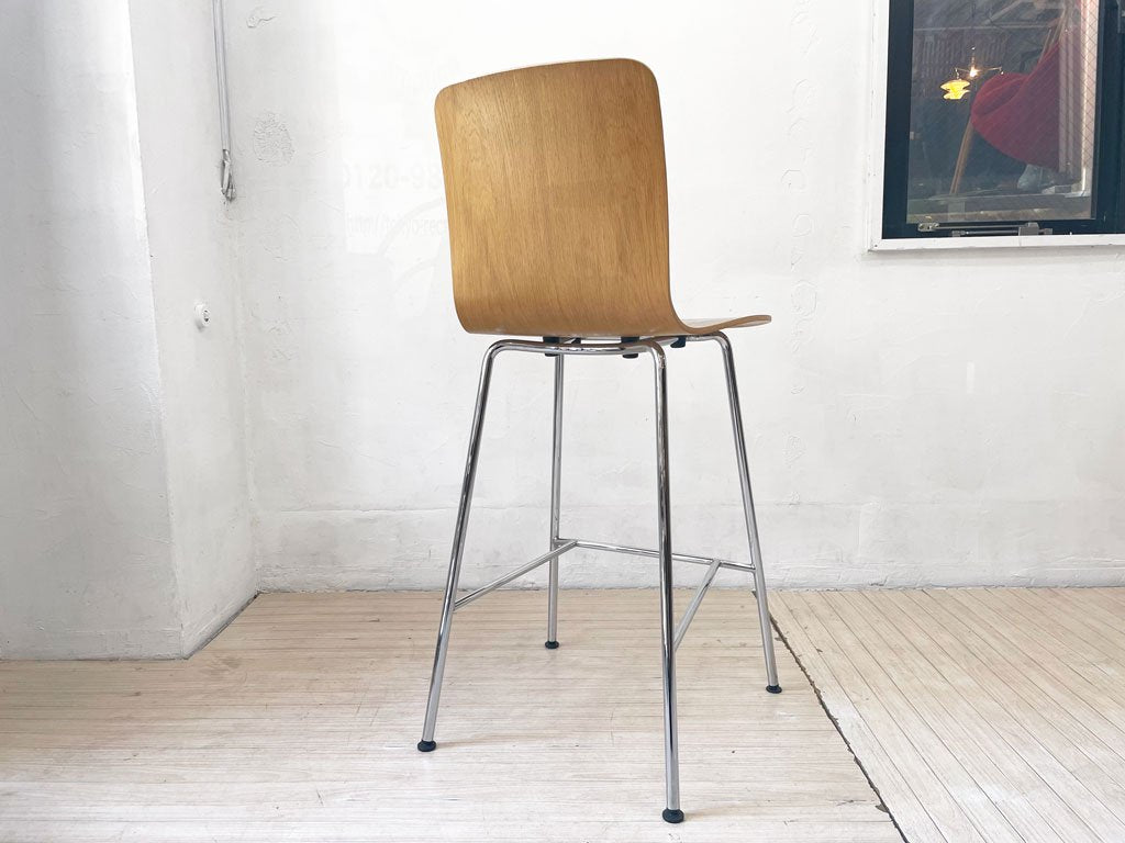 ヴィトラ Vitra ハルプライスツール HAL PLY STOOL ミディアム ハイスツール カウンターチェア オーク材 ジャスパー・モリソン 定価 \80,300- ★