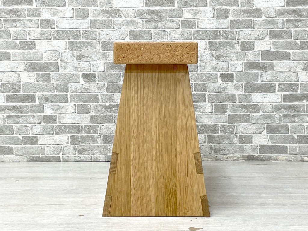 イデー IDEE 踏み台 スツール FUMIDAI Stool Natural コルクシート化粧板 オーク材 ナチュラル 希少廃番 定価￥33,899- ●