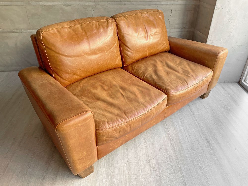 アクメファニチャー ACME Furniture フレスノ 2シーター ソファ FRESNO SOFA USビンテージスタイル 本革 定価\330,000- ♪