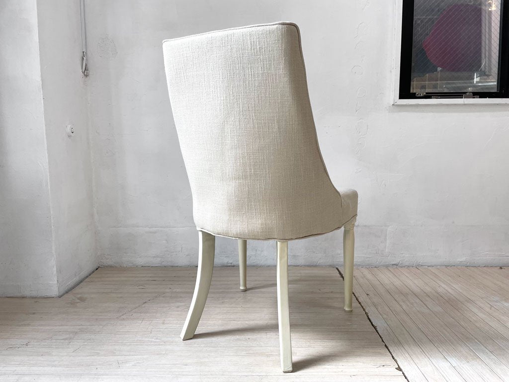 あずまや 東谷 クラッシーチェア Classy Chair ダイニングチェア ラバーウッド ファブリック ベージュ クラシカルデザイン CL-471BE 定価￥41,800- B ★