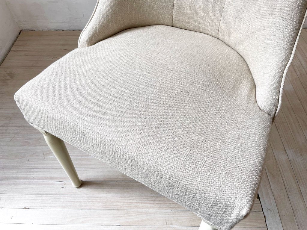 あずまや 東谷 クラッシーチェア Classy Chair ダイニングチェア ラバーウッド ファブリック ベージュ クラシカルデザイン CL-471BE 定価￥41,800- B ★