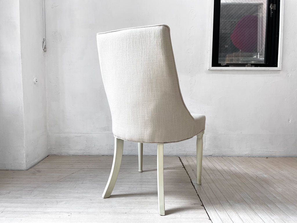あずまや 東谷 クラッシーチェア Classy Chair ダイニングチェア ラバーウッド ファブリック ベージュ クラシカルデザイン CL-471BE 定価￥41,800- A ★
