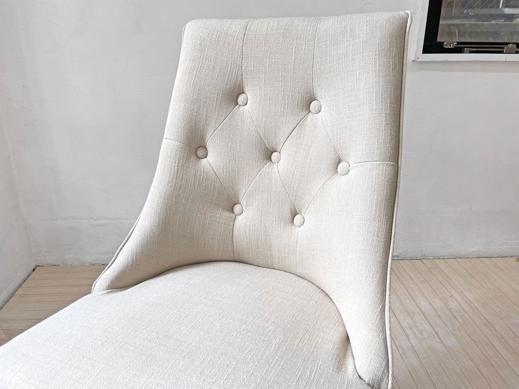 あずまや 東谷 クラッシーチェア Classy Chair ダイニングチェア ラバーウッド ファブリック ベージュ クラシカルデザイン CL-471BE 定価￥41,800- A ★
