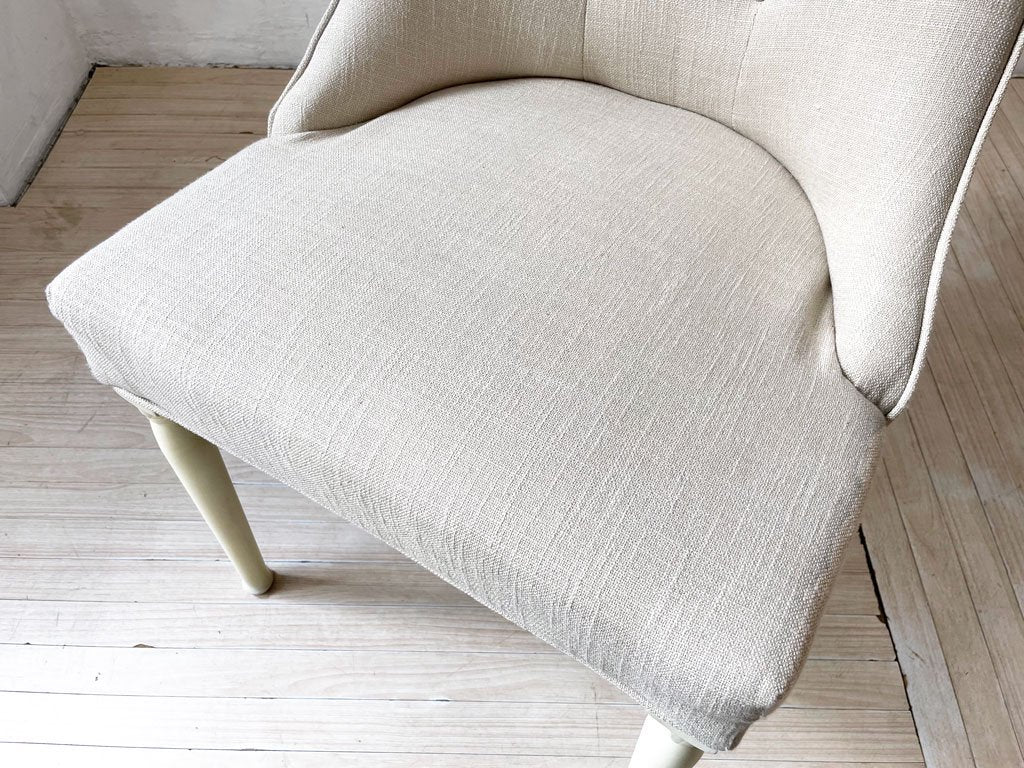 あずまや 東谷 クラッシーチェア Classy Chair ダイニングチェア ラバーウッド ファブリック ベージュ クラシカルデザイン CL-471BE 定価￥41,800- A ★