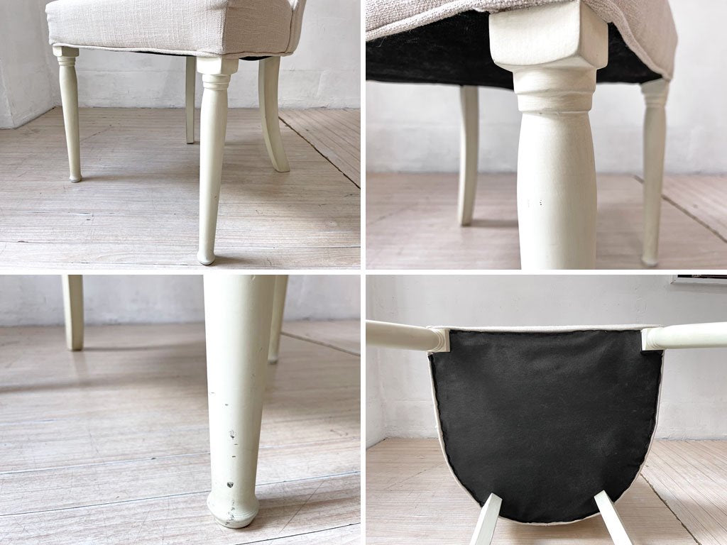 あずまや 東谷 クラッシーチェア Classy Chair ダイニングチェア ラバーウッド ファブリック ベージュ クラシカルデザイン CL-471BE 定価￥41,800- A ★