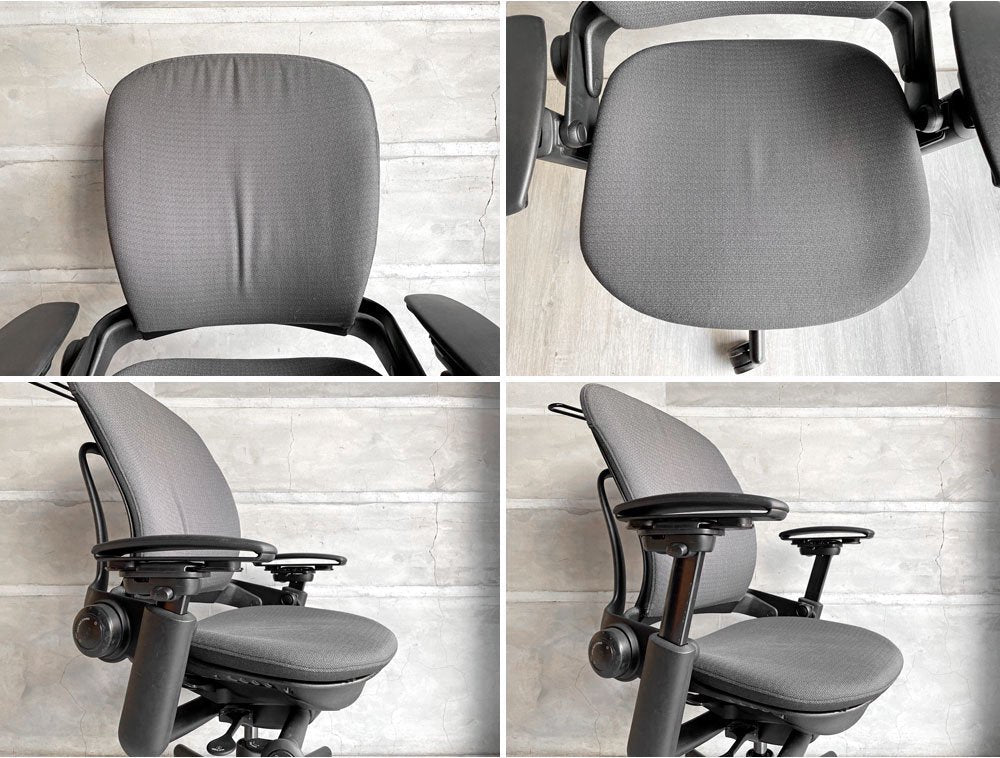 スチールケース Steelcase リープチェア Leap ブラック デスクチェア オフィスチェア ハンガー付き 参考定価￥149,800- ♪