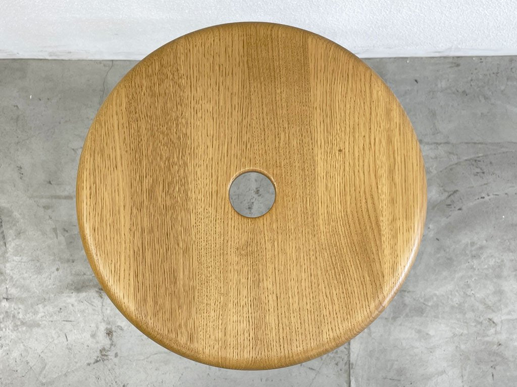 ヴィトラ vitra タブレ オウ TABOURET HAUT カウンタースツール ハイスツール ジャン・プルーヴェ Jean Prouv&#233; オーク材 ナチュラル 美品 定価10.5万円 〓