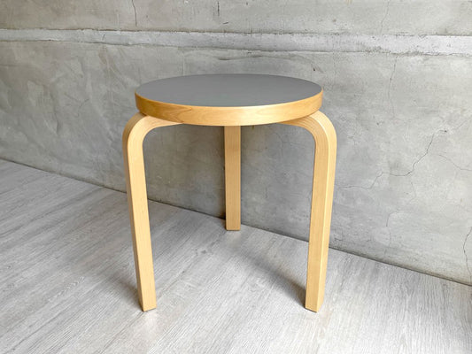 アルテック artek スツール60 リノリウム アッシュ12 3本脚 アルヴァ・アアルト Alvar Aalto スコープ別注 ♪