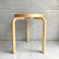 アルテック artek スツール60 リノリウム アッシュ12 3本脚 アルヴァ・アアルト Alvar Aalto スコープ別注 ♪