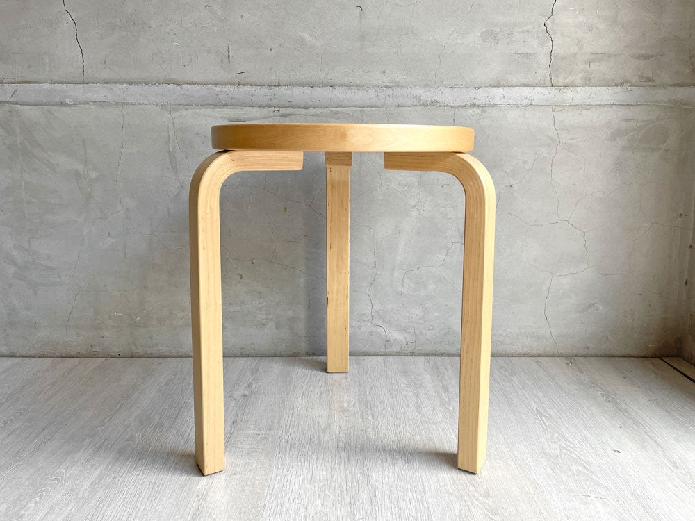 アルテック artek スツール60 リノリウム アッシュ12 3本脚 アルヴァ・アアルト Alvar Aalto スコープ別注 ♪