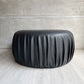 リーンロゼ ligne roset オットマン スツール ブラック レザー 合皮 W67 カバーリング フランス 廃番 ♪