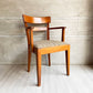 パシフィックファニチャーサービス P.F.S. DHダイニングチェア DH DINING CHAIR with ARM ビーチ材 イエロー×グレー系 定価￥51,700- A ♪