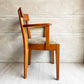 パシフィックファニチャーサービス P.F.S. DHダイニングチェア DH DINING CHAIR with ARM ビーチ材 イエロー×グレー系 定価￥51,700- A ♪