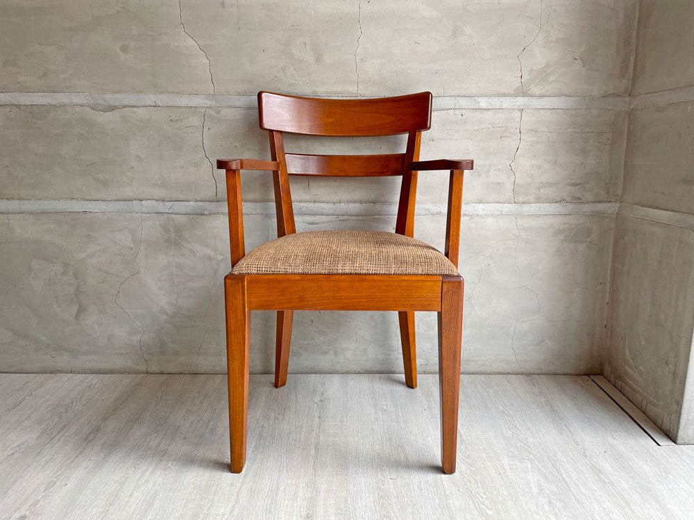 パシフィックファニチャーサービス P.F.S. DHダイニングチェア DH DINING CHAIR with ARM ビーチ材 オレンジ×ブラウン系 定価￥51,700- B ♪