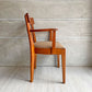 パシフィックファニチャーサービス P.F.S. DHダイニングチェア DH DINING CHAIR with ARM ビーチ材 オレンジ×ブラウン系 定価￥51,700- B ♪