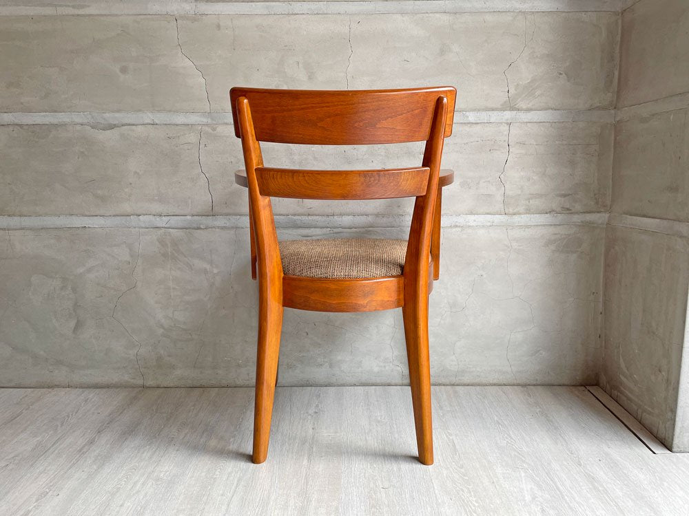 パシフィックファニチャーサービス P.F.S. DHダイニングチェア DH DINING CHAIR with ARM ビーチ材 オレンジ×ブラウン系 定価￥51,700- B ♪