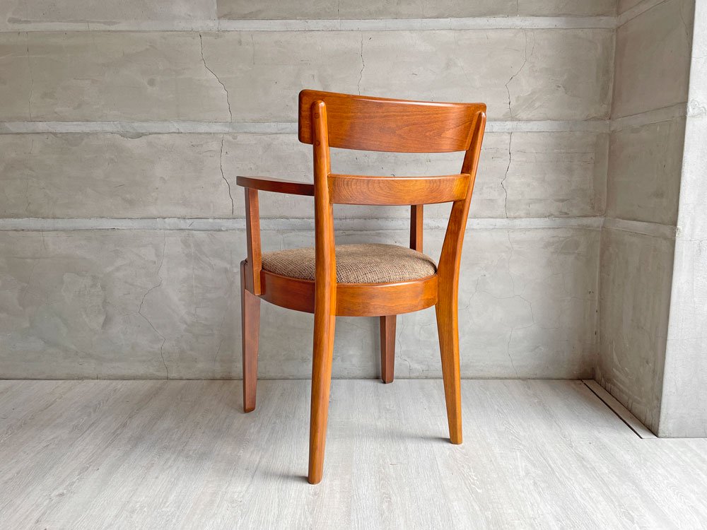 パシフィックファニチャーサービス P.F.S. DHダイニングチェア DH DINING CHAIR with ARM ビーチ材 オレンジ×ブラウン系 定価￥51,700- B ♪