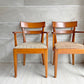 パシフィックファニチャーサービス P.F.S. DHダイニングチェア DH DINING CHAIR with ARM ビーチ材 オレンジ×ブラウン系 定価￥51,700- B ♪