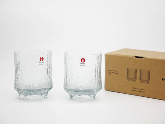 イッタラ iittala ウルティマ ツーレ Ultima thule オールドファッション リサイクルエディション  Sサイズ ペア 箱付き フィンランド 北欧食器 ●