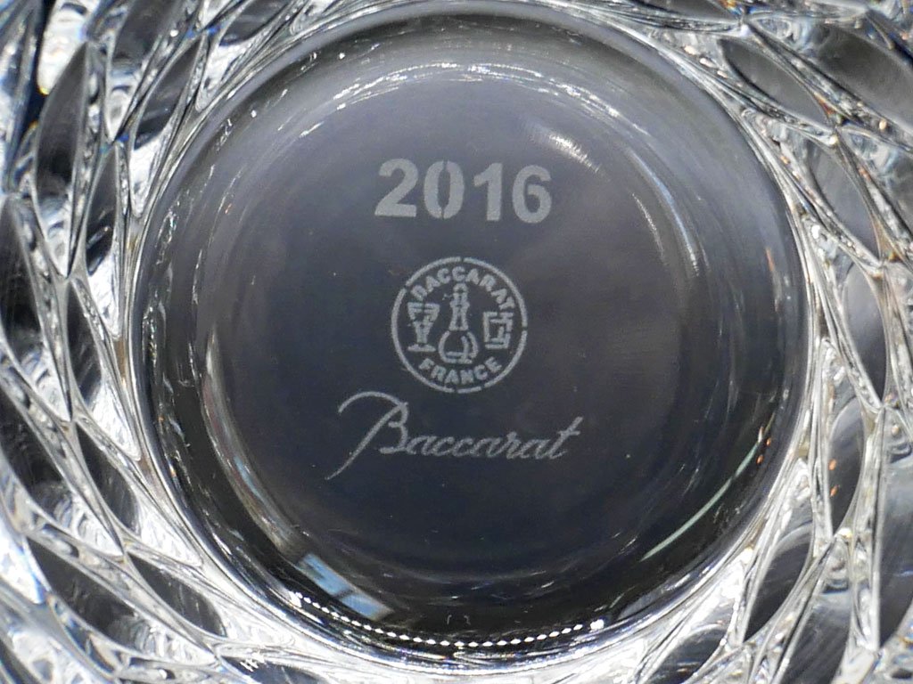 バカラ Baccarat クリスタル ロックグラス ペア グローリア 2016年 日本限定品 フランス ●