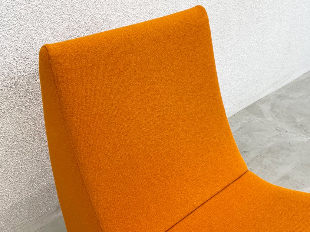 ヴィトラ vitra アムーベ ラウンジチェア Amoebe イージーチェア ヴェルナー・パントン Verner Panton 定価246,400円 ダークオレンジ スペースエイジ 〓