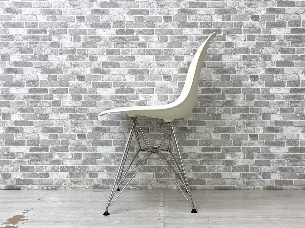 ハーマンミラー Herman Miller サイドシェルチェア ポリプロピレン エッフェルベース C&R イームズ ホワイト ミッドセンチュリー E ●